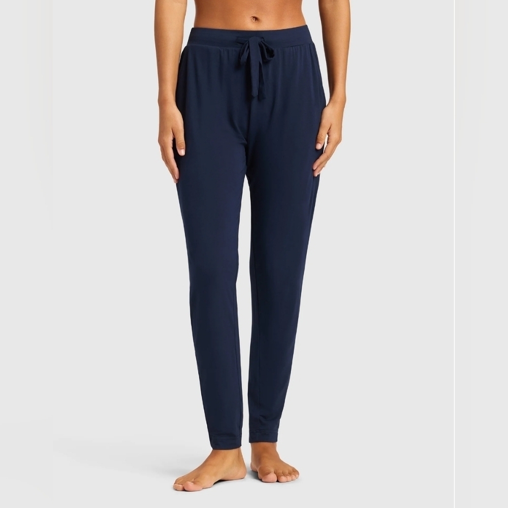 Cozy Earth Women's Bamboo Stretch-Knit Tapered Pants Size XXL